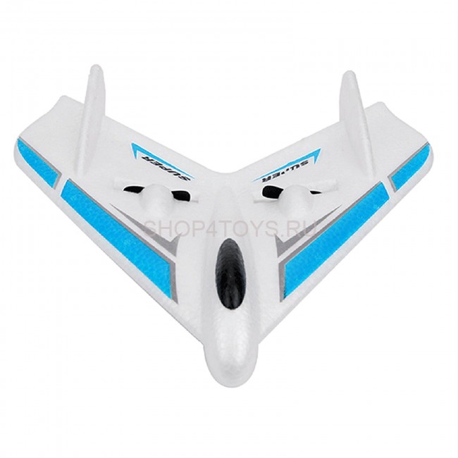 Радиоуправляемый самолет-крыло для дома и начинающих пилотов 2.4G - FX601-BLUE Радиоуправляемый самолет-крыло для дома и начинающих пилотов 2.4G - FX601-BLUE