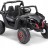 Двухместный полноприводный электромобиль Black Carbon UTV-MX Buggy 12V - XMX603-BLACK-PAINT