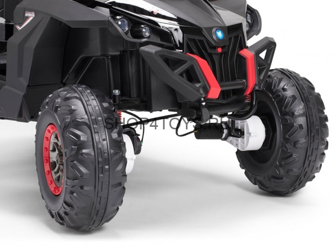 Двухместный полноприводный электромобиль Black Carbon UTV-MX Buggy 12V - XMX603-BLACK-PAINT
