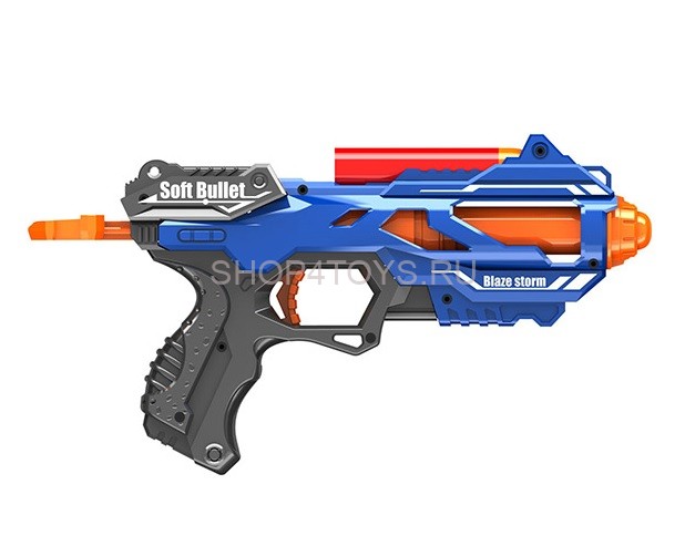 Бластер ''BlazeStorm'' механический с мягкими МЕГАпулями - ZC7108
