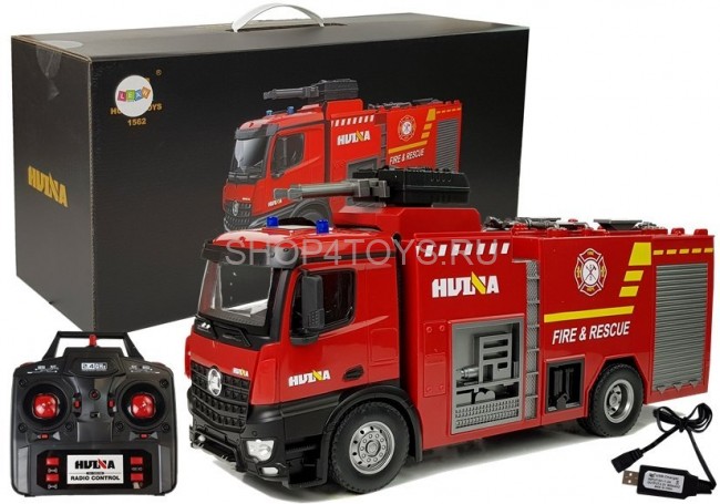 Радиоуправляемая пожарная машина HUINA масштаб 1:14 2.4G - HN1562