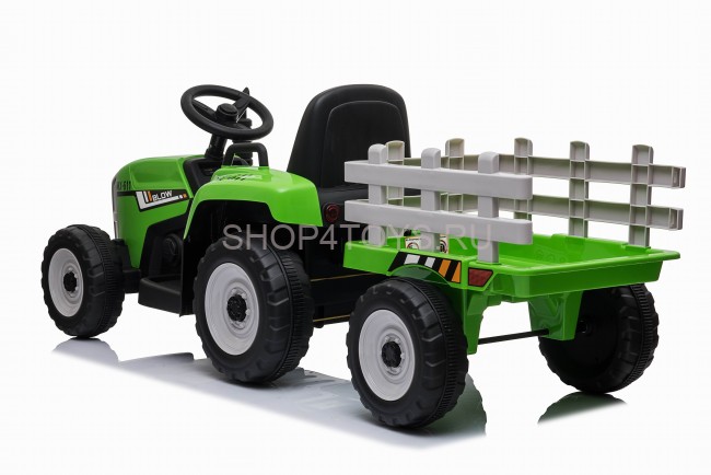 Детский электромобиль XMX трактор с прицепом (зеленый, EVA, пульт, 12V) - XMX611-GREEN Детский электромобиль XMX трактор с прицепом (зеленый, EVA, пульт, 12V) - XMX611-GREEN