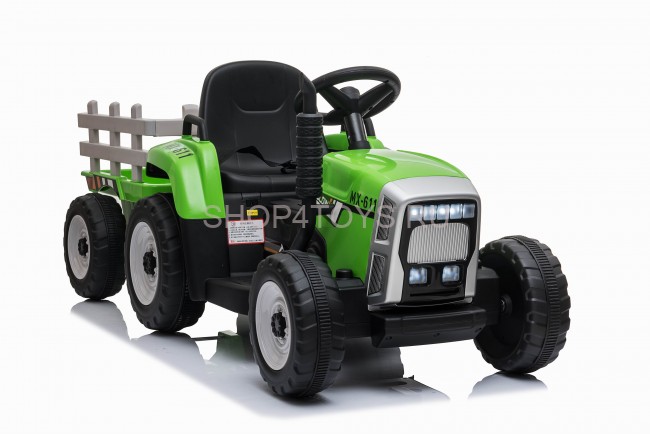 Детский электромобиль XMX трактор с прицепом (зеленый, EVA, пульт, 12V) - XMX611-GREEN Детский электромобиль XMX трактор с прицепом (зеленый, EVA, пульт, 12V) - XMX611-GREEN