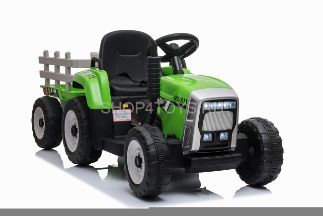 Детский электромобиль XMX трактор с прицепом (зеленый, EVA, пульт, 12V) - XMX611-GREEN Детский электромобиль XMX трактор с прицепом (зеленый, EVA, пульт, 12V) - XMX611-GREEN