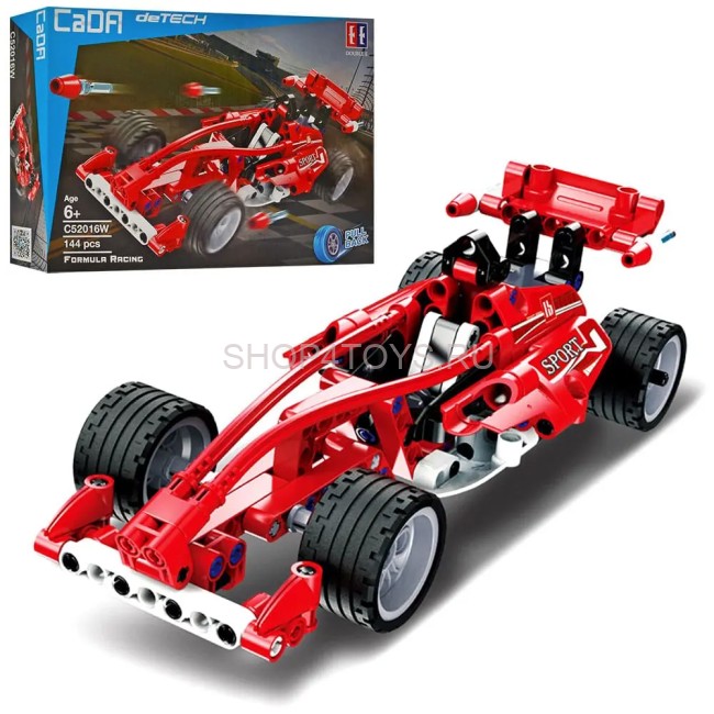 Конструктор CADA deTech гоночный автомобиль F1, инерционный, 144 детали - C52016W Конструктор CADA deTech гоночный автомобиль F1, инерционный, 144 детали - C52016W