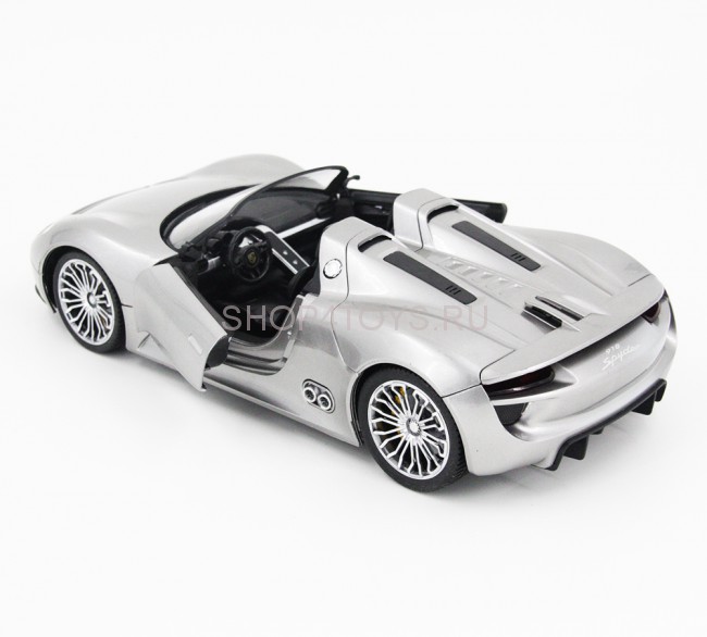 Радиоуправляемая машина Porsche 918 Spider Silver 1:14 - 2246J-S