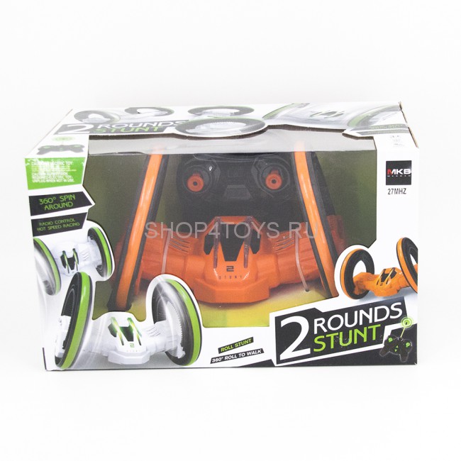 Радиоуправляемая оранжевая машина перевертыш 5588-606-O