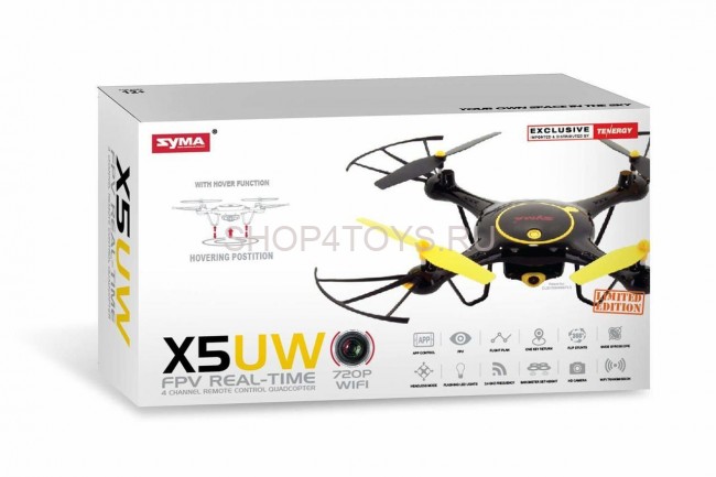 Радиоуправляемый квадрокоптер Syma X5UW FPV RTF 2.4G - X5UW-BLACK