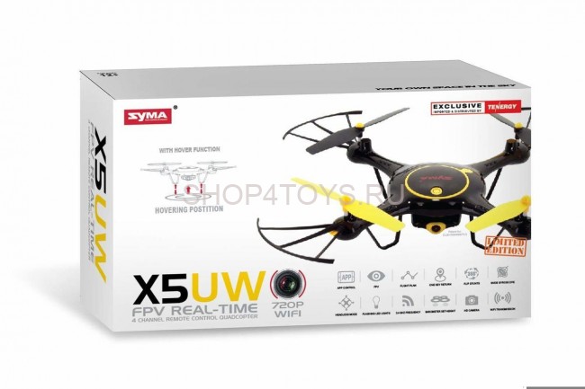 Радиоуправляемый квадрокоптер Syma X5UW FPV RTF 2.4G - X5UW-BLACK