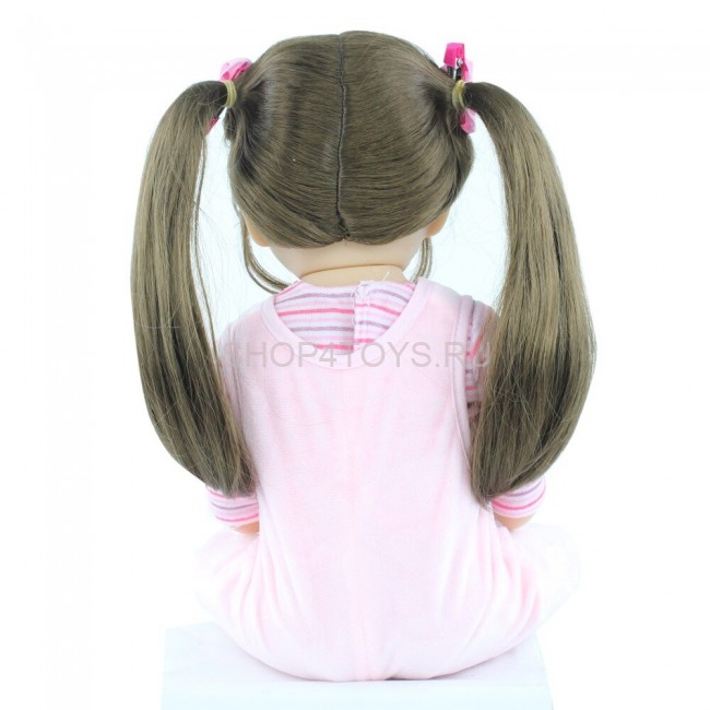 Реборн силиконовая девочка с хвостиками Катюша