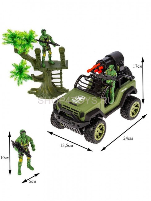 Радиоуправляемый джип Zhorya (стреляет ракетами, солдаты) - ZYB-B3022 Радиоуправляемый джип Zhorya (стреляет ракетами, солдаты) - ZYB-B3022