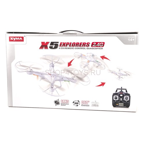 Радиоуправляемый квадрокоптер Syma X5 2.4G - Х5 Радиоуправляемый квадрокоптер Syma X5 2.4G - Х5