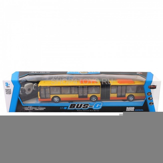 Радиоуправляемый пассажирский Автобус с гармошкой (желтый) - 666-676A-Y