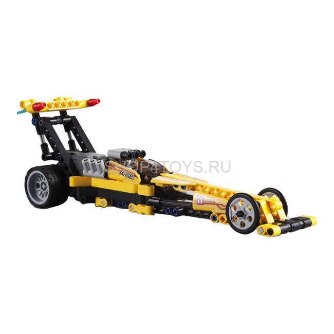 Конструктор CADA deTech драгстер совместим с C52016W, инерционный, 151 деталь - C52017W Конструктор CADA deTech драгстер совместим с C52016W, инерционный, 151 деталь - C52017W