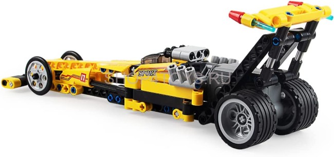 Конструктор CADA deTech драгстер совместим с C52016W, инерционный, 151 деталь - C52017W Конструктор CADA deTech драгстер совместим с C52016W, инерционный, 151 деталь - C52017W