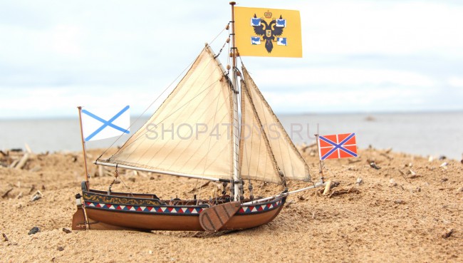 Сборная деревянная модель ботика Петра I Сборная деревянная модель ботика Петра I