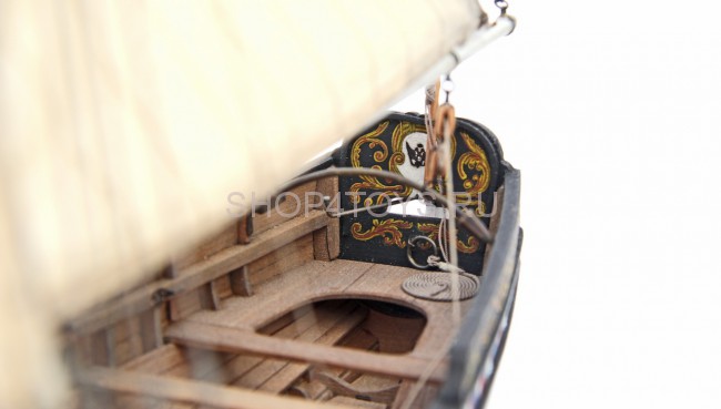 Сборная деревянная модель ботика Петра I Сборная деревянная модель ботика Петра I