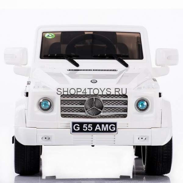 Радиоуправляемый детский электромобиль Mercedes Benz G55 White Luxury 12V 2.4G - DMD-178-LUX-W