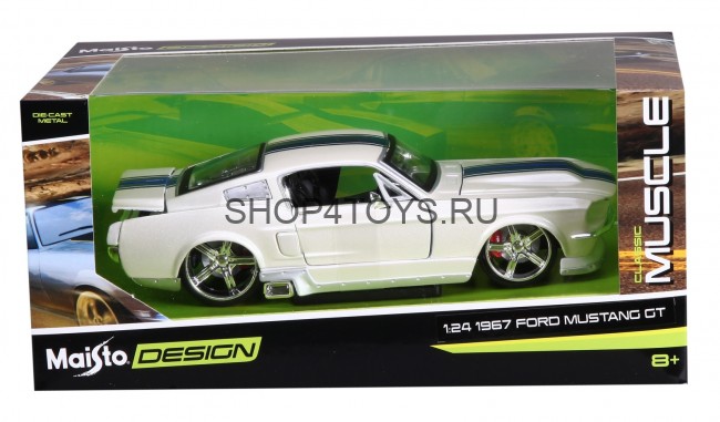 Металлическая модель Ford Mustang GT 1967 1:24 - 31021 Металлическая модель Ford Mustang GT 1967 1:24 - 31021
