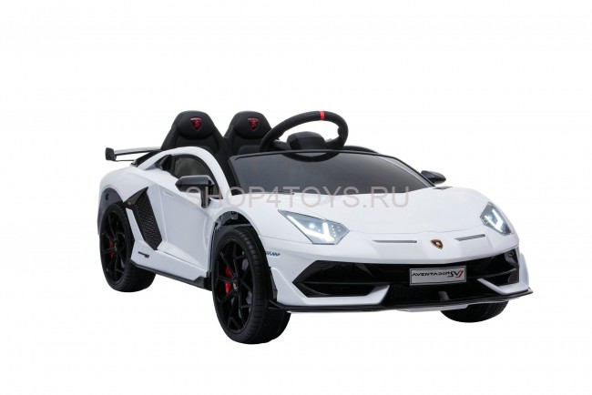 Детский электромобиль Lamborghini SVJ 12V - WHITE - HL328 Детский электромобиль Lamborghini SVJ 12V - WHITE - HL328