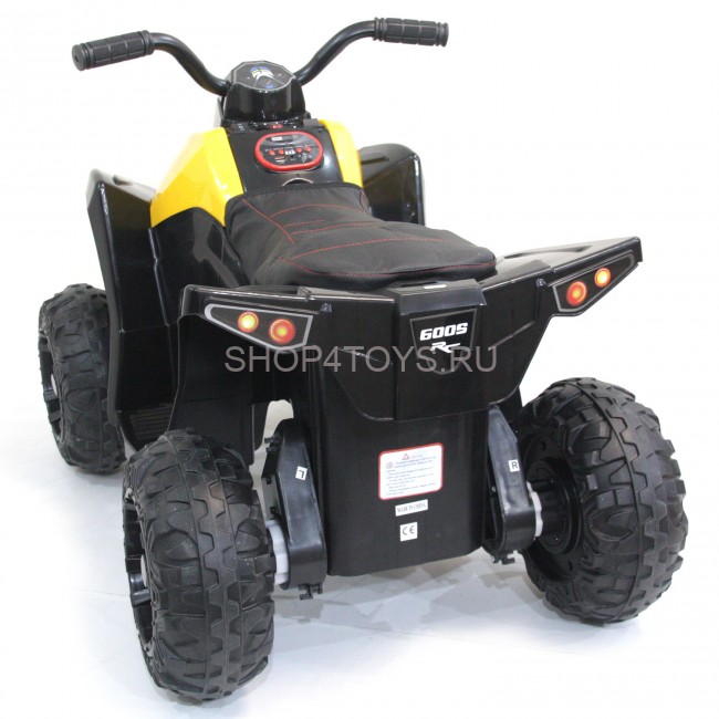 Детский квадроцикл EVA 2WD 12V - HM1588-YELLOW Детский квадроцикл EVA 2WD 12V - HM1588-YELLOW