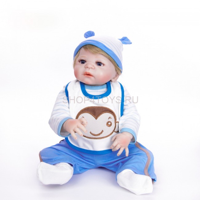 Реборн с силиконовым телом мальчик Андрюша