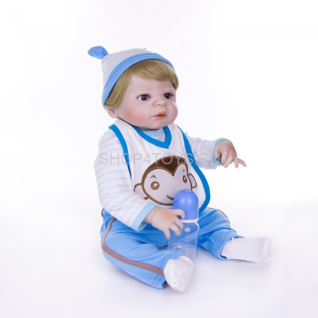 Реборн с силиконовым телом мальчик Андрюша