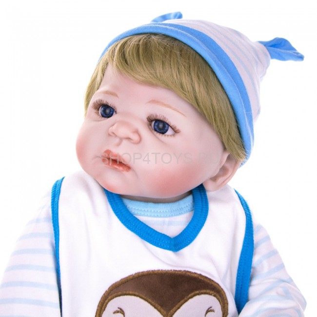 Реборн с силиконовым телом мальчик Андрюша