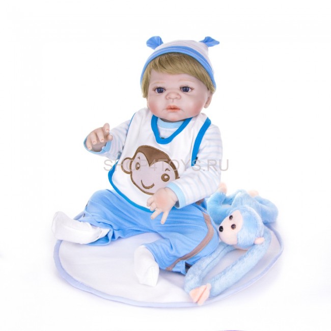 Реборн с силиконовым телом мальчик Андрюша