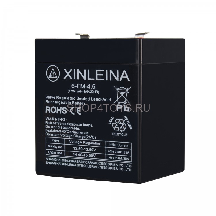 Аккумулятор XINLEINA 12V 4.5-4Ah/20Hr - 6-FM-4.5
