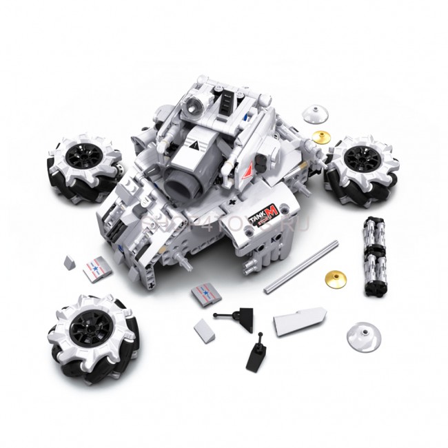 Конструктор Cada Программируемый Танк Шторм (501 деталей, пульт, электропривод) - C71012W Конструктор Cada Программируемый Танк Шторм (501 деталей, пульт, электропривод) - C71012W