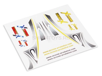 Наклейки для кабины Xtreme Black - ESK010-BS Наклейки для кабины Xtreme Black - ESK010-BS для вертолета E sky Honey Bee King 2