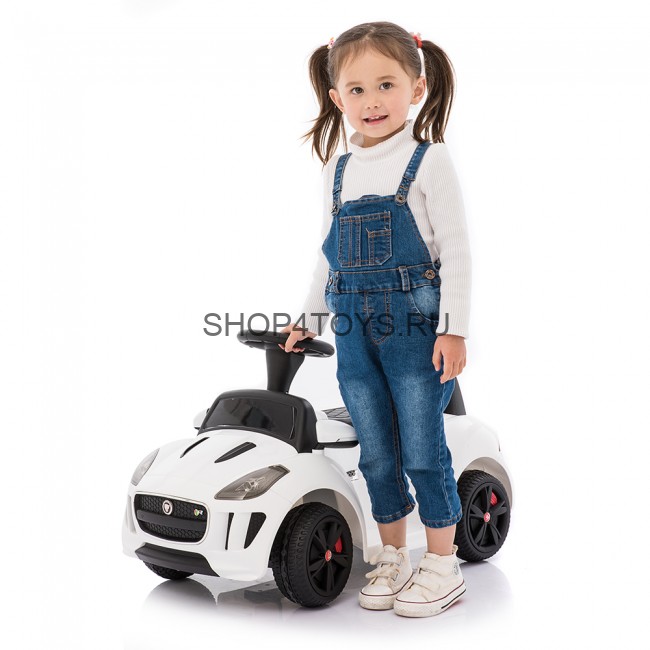 Детский электромобиль-каталка Dongma Jaguar F-Type Convertible White 6V 2.4G - DMD-238-W Детский электромобиль-каталка Dongma Jaguar F-Type Convertible White 6V 2.4G - DMD-238-W