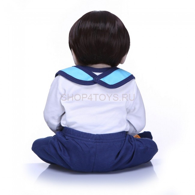 Реборн с полностью силиконовым телом мальчик Макс